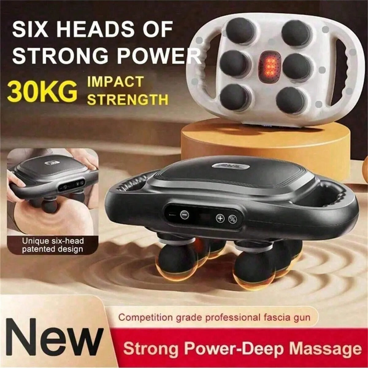 6 Head Massage Gun